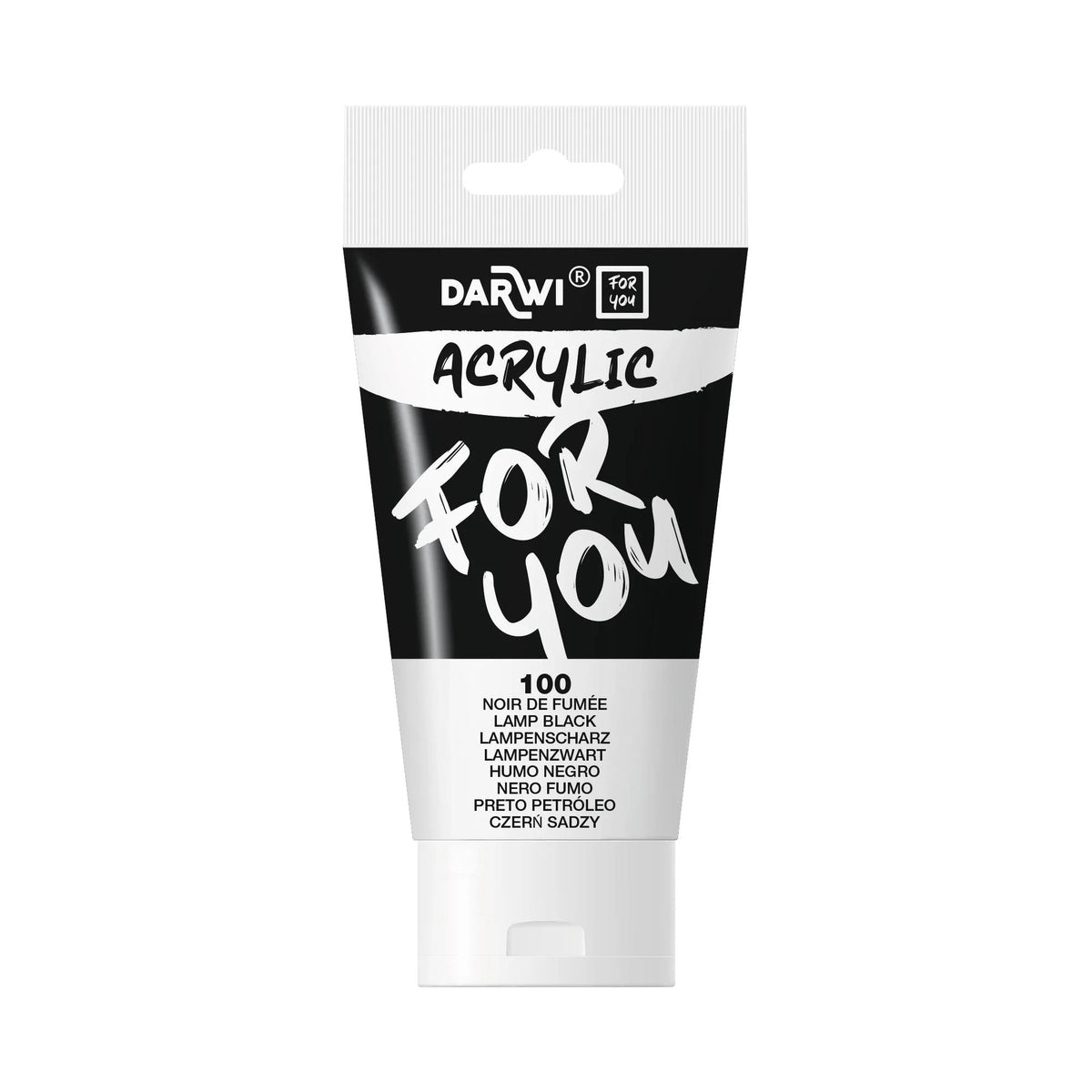 Colore acrilico DARWI Acryl 75 ml – Nero