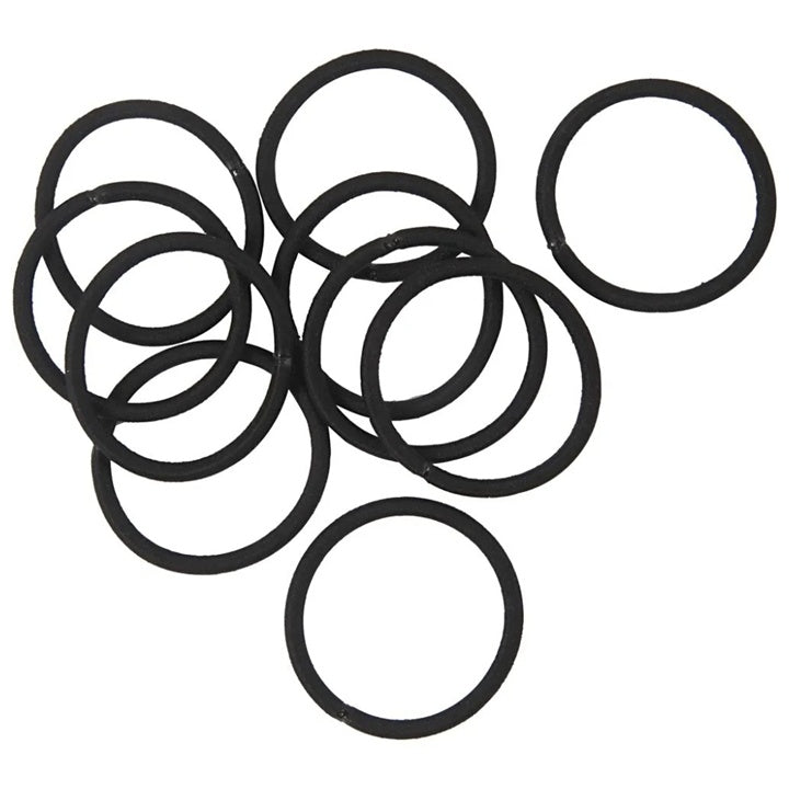 Elastici neri per capelli