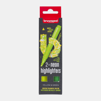 Evidenziatori Bruynzeel / set di 2 – giallo e verde