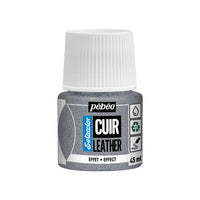 Vernice per pelle Pebeo Setacolor effect 45 ml – argento brillante