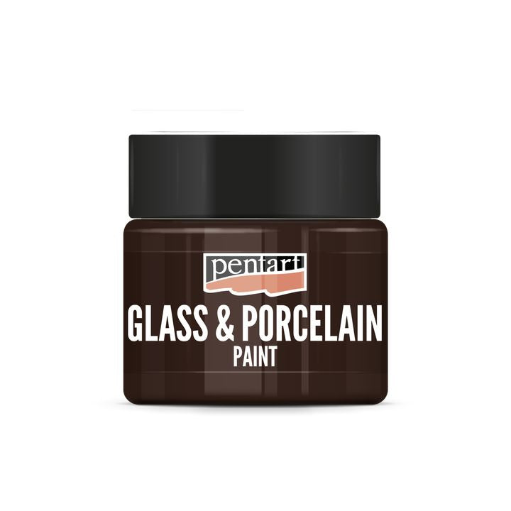 Colore per vetro e porcellana PENTART - 30 ml – brown