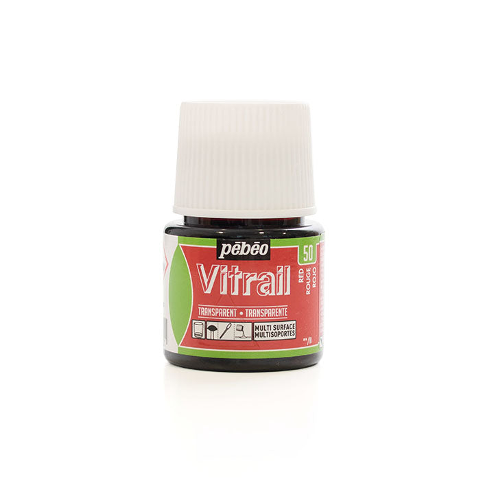 Colore per vetro Pebeo Vitrail 45 ml – Red
