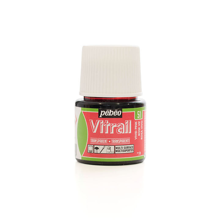 Colore per vetro Pebeo Vitrail 45 ml – Vivid pink