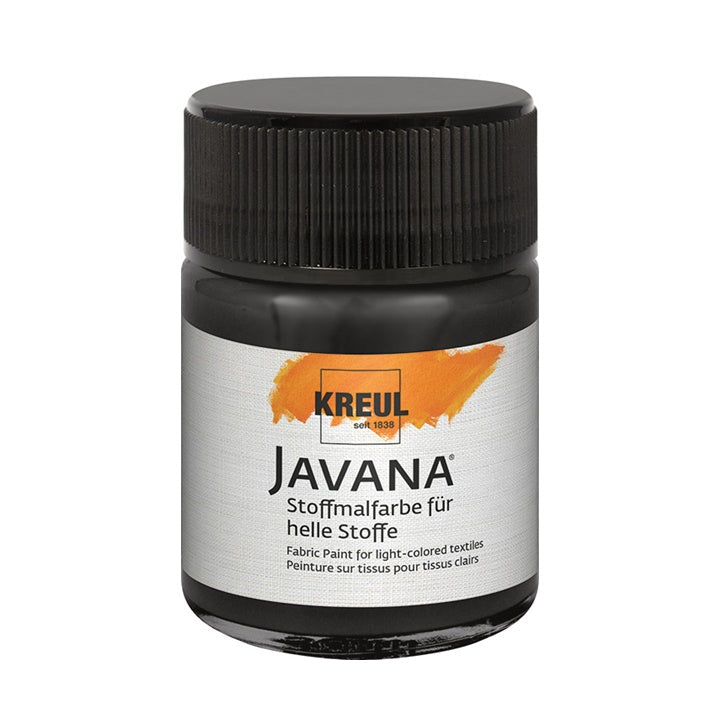 Colore per tessuti chiari JAVANA 50 ml | colori diversi - Black