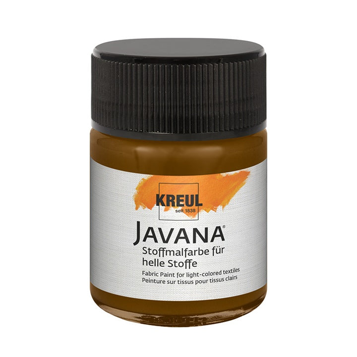 Colore per tessuti chiari JAVANA 50 ml | colori diversi - Dark Brown