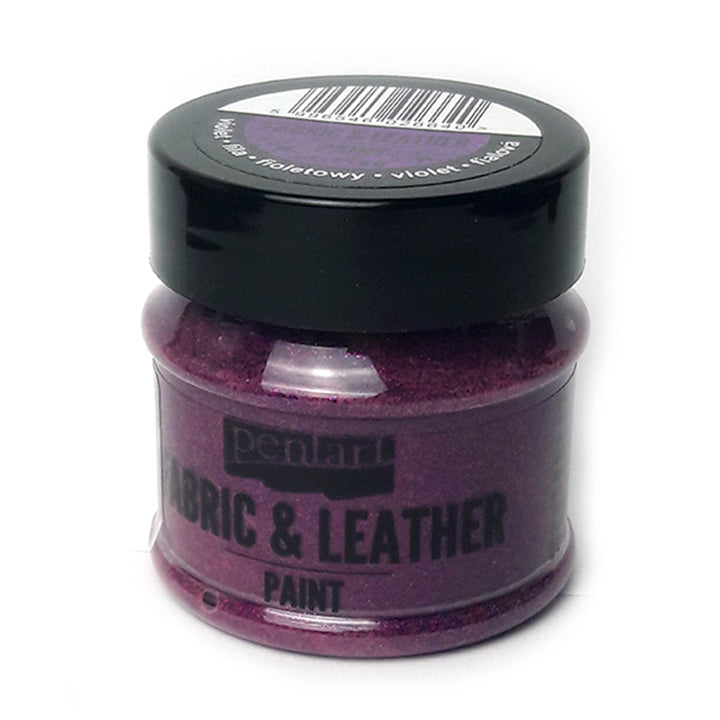 Colore per tessuto e pelle Pentart 50 ml – Glittering purple