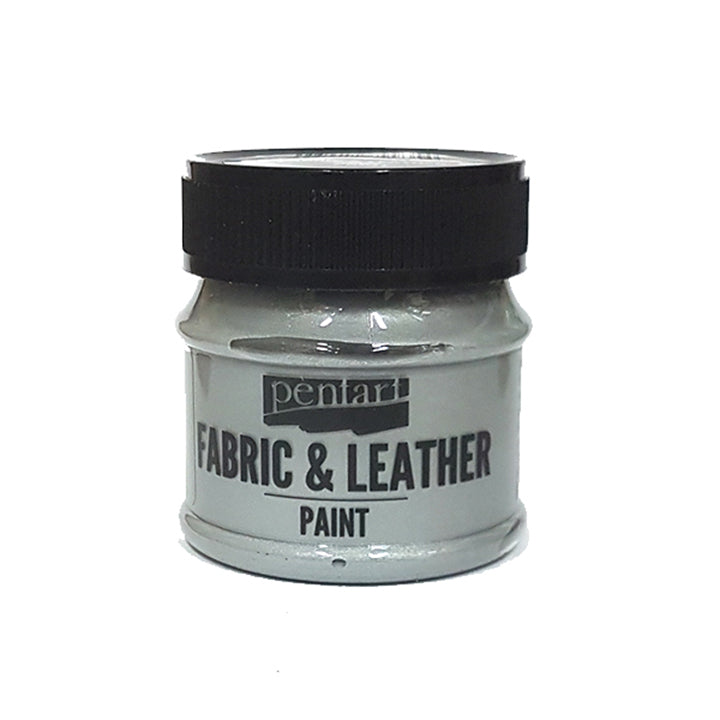 Colore per tessuto e pelle Pentart 50 ml – Silver