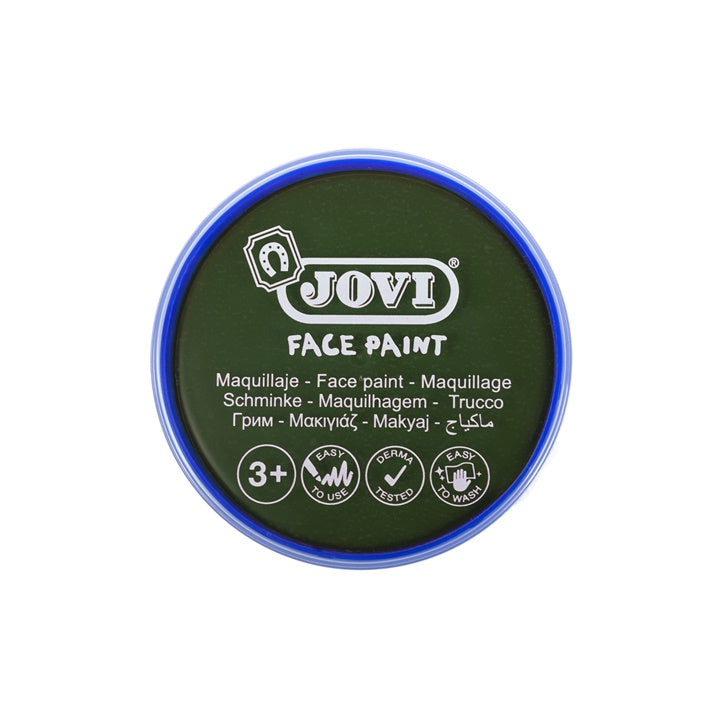 Pittura per il viso in tazza JOVI 8 ml | diverse tonalità - verde scuro