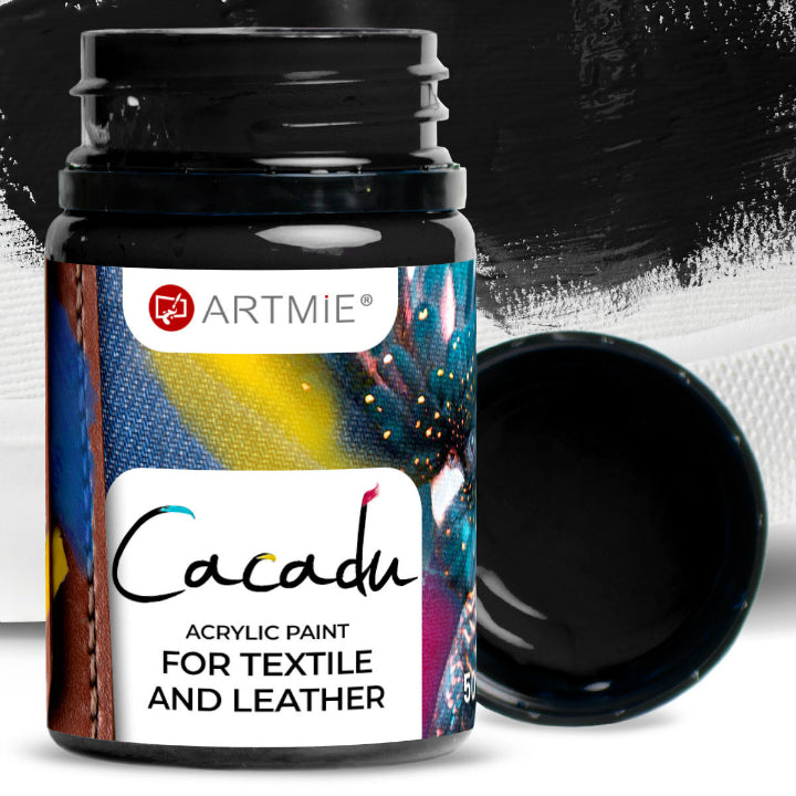 Vernici per tessuti e pelle ARTMIE CACADU 50 ml – 23 nero