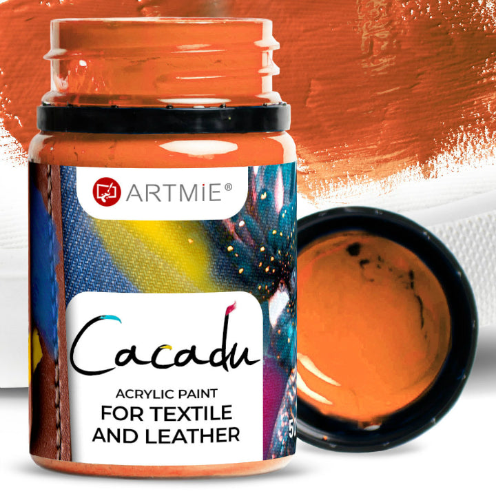 Vernici per tessuti e pelle ARTMIE CACADU 50 ml – 5 arancione