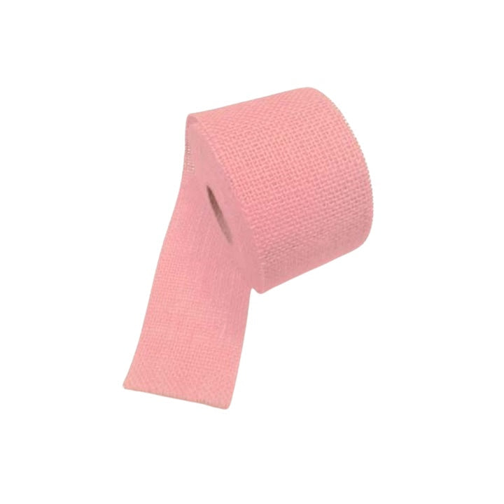 Nastro di iuta a colori 7 cm x 10 m – pink