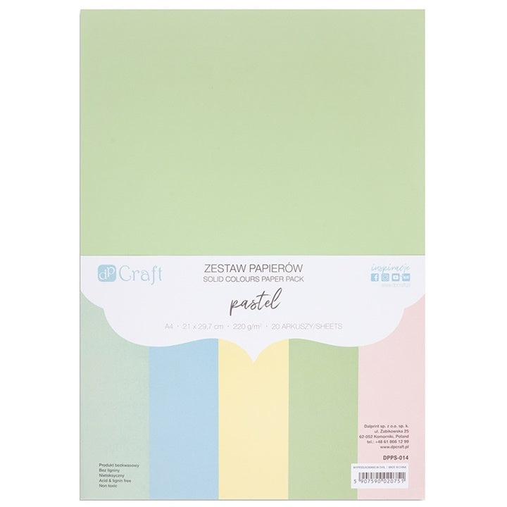 Carta colorata DP Craft 20 pezzi – pastel