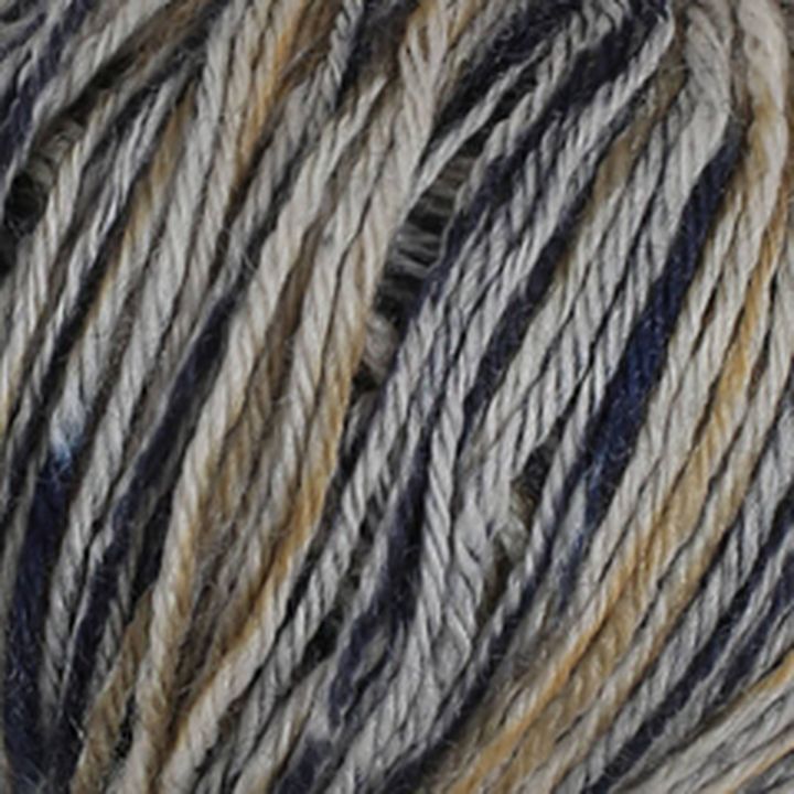 Filato baby merino 100 m multicolore | scegli un colore - blu-bianco