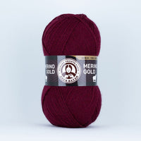 Filato per maglieria Madame Tricote Paris Merino Gold 100 g | scegli un colore - bordeaux