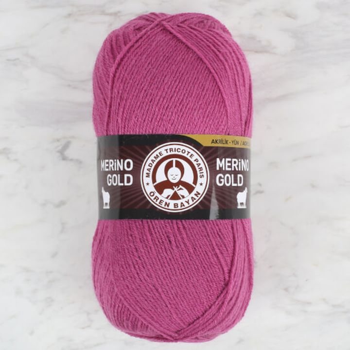 Filato per maglieria Madame Tricote Paris Merino Gold 100 g | scegli un colore - rosa