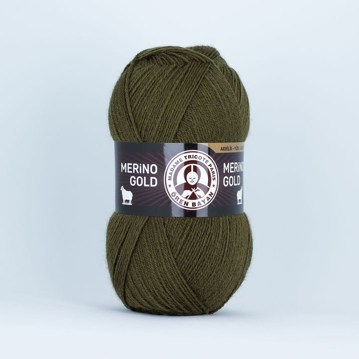 Filato per maglieria Madame Tricote Paris Merino Gold 100 g | scegli un colore - verde mare