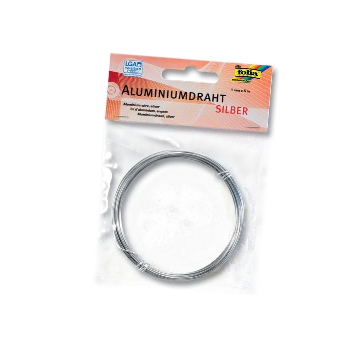 Filo di alluminio Folia 2 mm x 5 m - argento