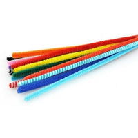 Filo di felpa 8mm x 50cm - mix 10 colori