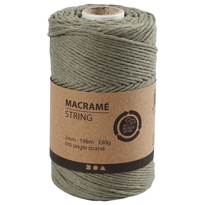 Filo macramè 2 mm x 198 m | scegli il colore