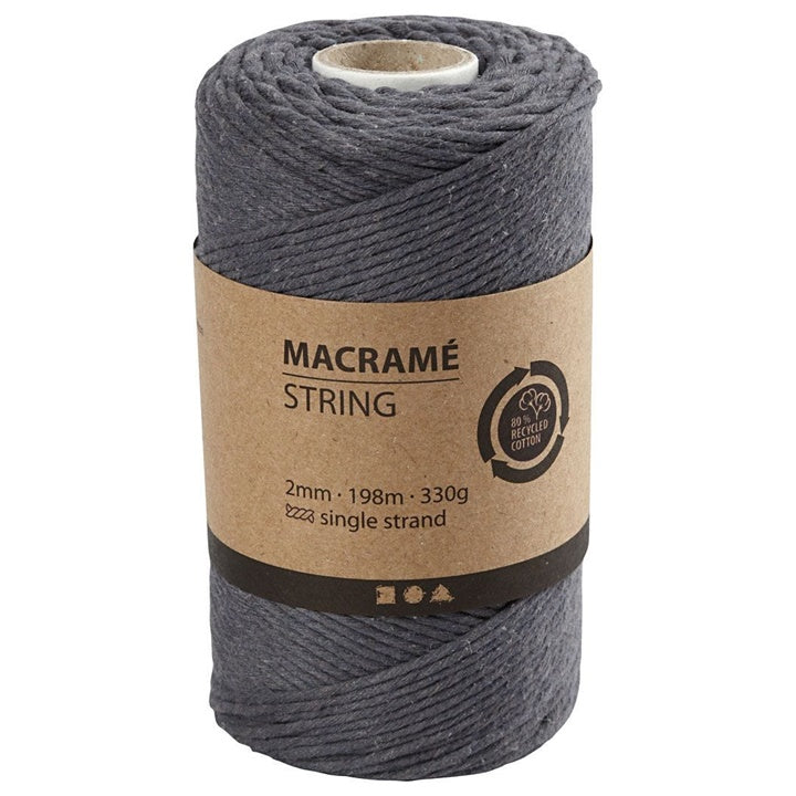 Filo macramè 2 mm x 198 m | scegli il colore