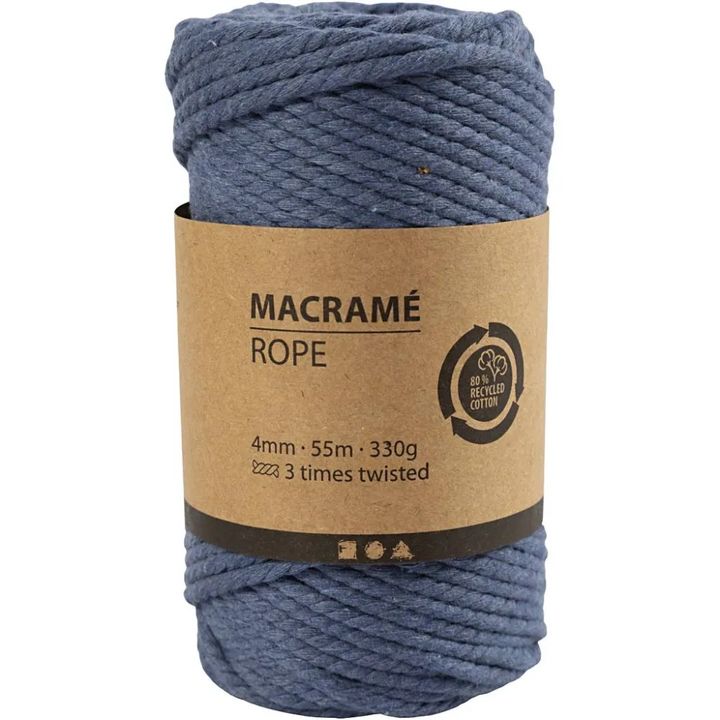 Filo macramè 4 mm x 55 m | scegli il colore