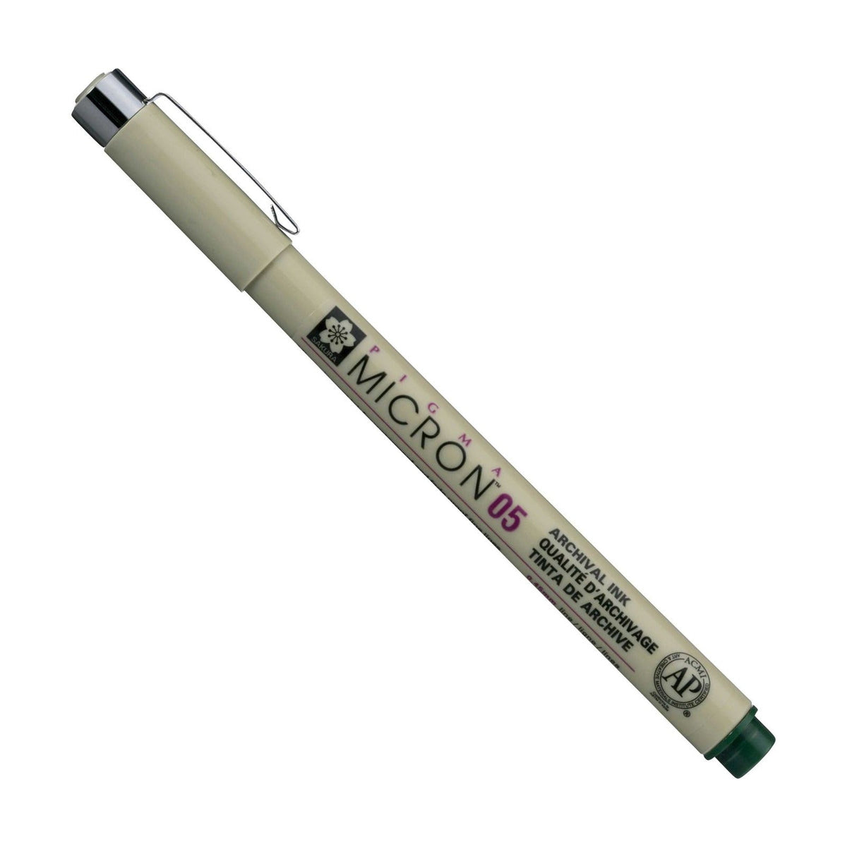 Fineliner tecnico SAKURA Pigma Micron verde cacciatore 0,45 – 0,50 mm