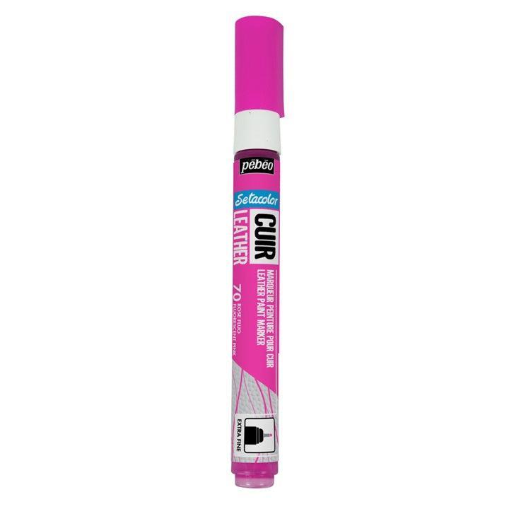 Pennarello in pelle Pebeo Setacolor extra fine – rosa fluorescente