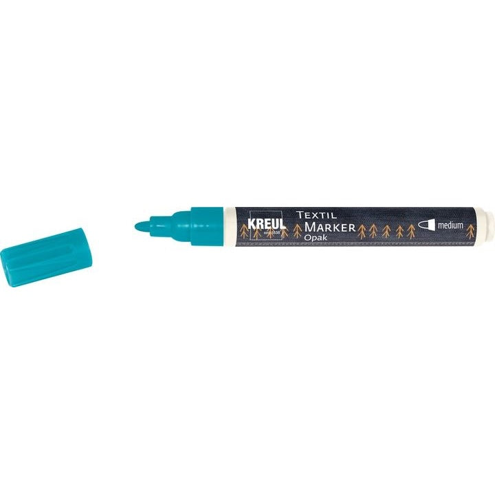 Pennarello per tessuti Kreul Opak medium – turchese
