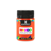 MAMBO Vernice fluorescente per tessuti e pelli 50 ml – 83 arancione fluorescente