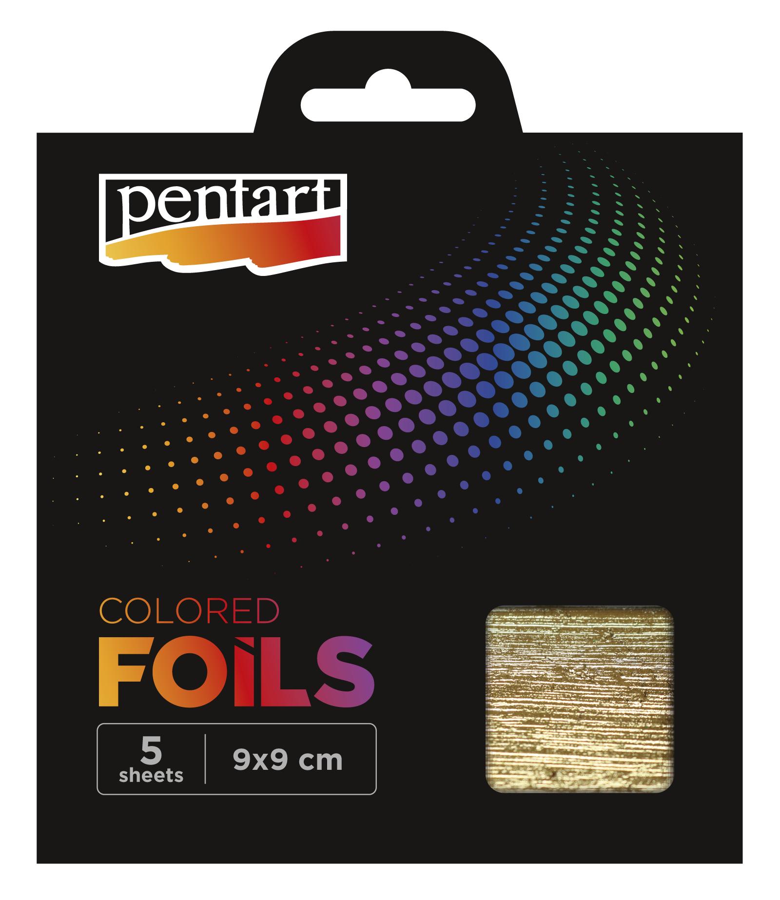 Fogli di lamina colorata 14x14 cm - 5 oro