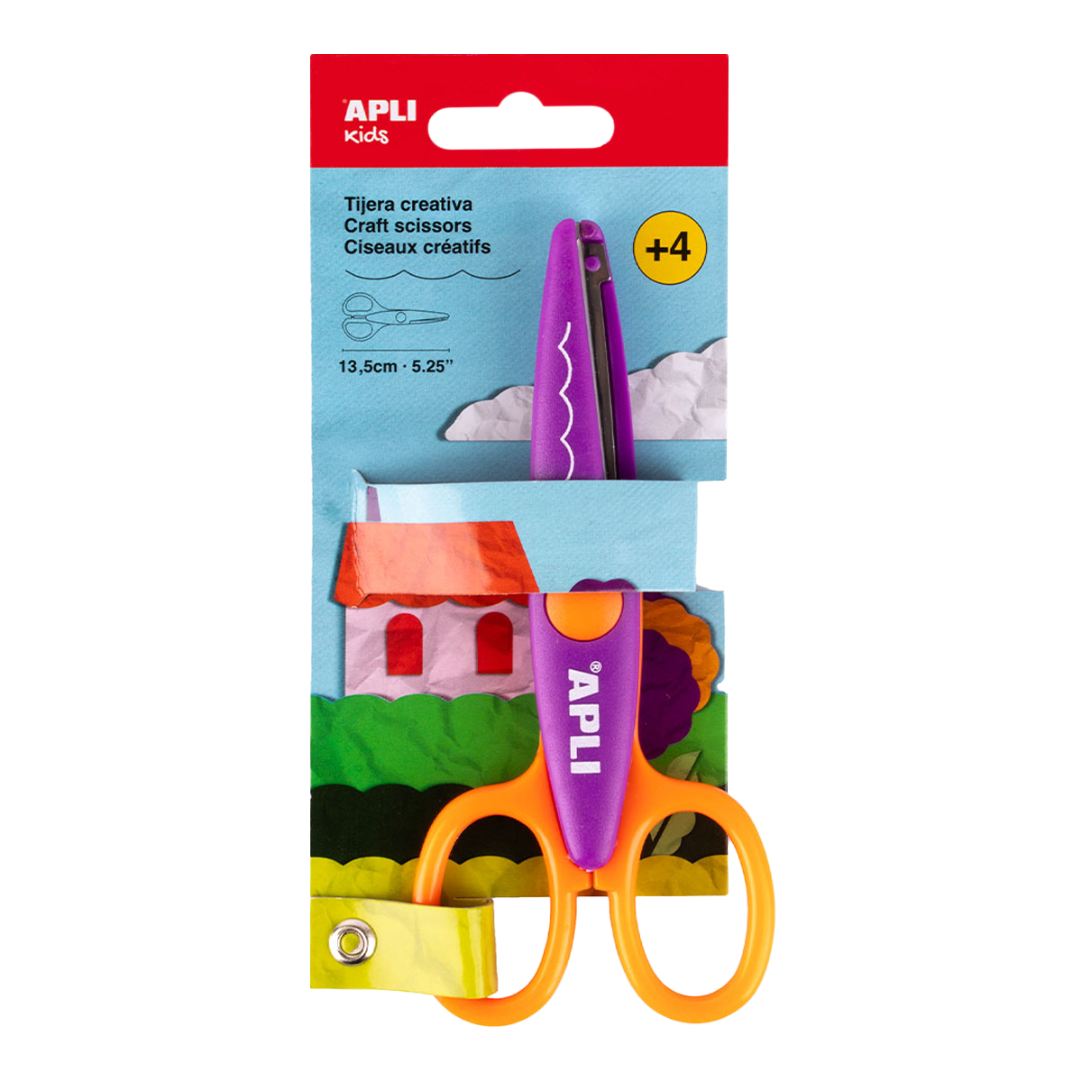 Forbici creative APLI 13,5 cm, punta arrotondata, simmetriche – archetti