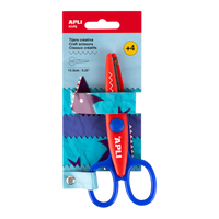 Forbici creative APLI 13,5 cm, punta arrotondata, simmetriche – dentini