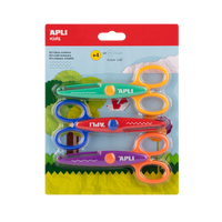 Forbici creative APLI 13,5 cm, punta arrotondata, simmetriche – set, 3 pz.