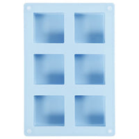 Forma quadrata in silicone - 6 pezzi - 5 x 5 cm