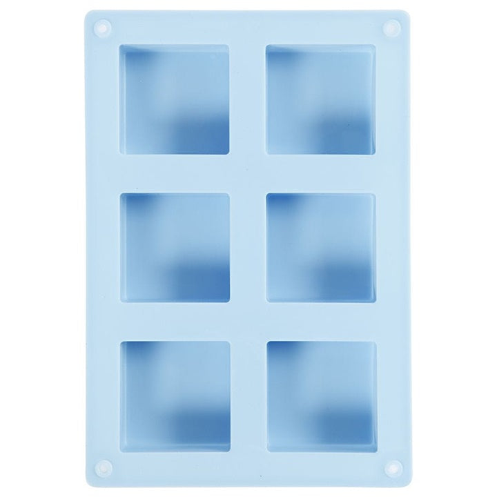 Forma quadrata in silicone - 6 pezzi - 5 x 5 cm