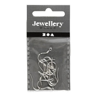 Ganci per orecchini in argento 14 mm - 10 pz.