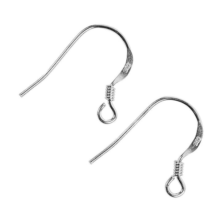 Ganci per orecchini in argento 14 mm - 10 pz.