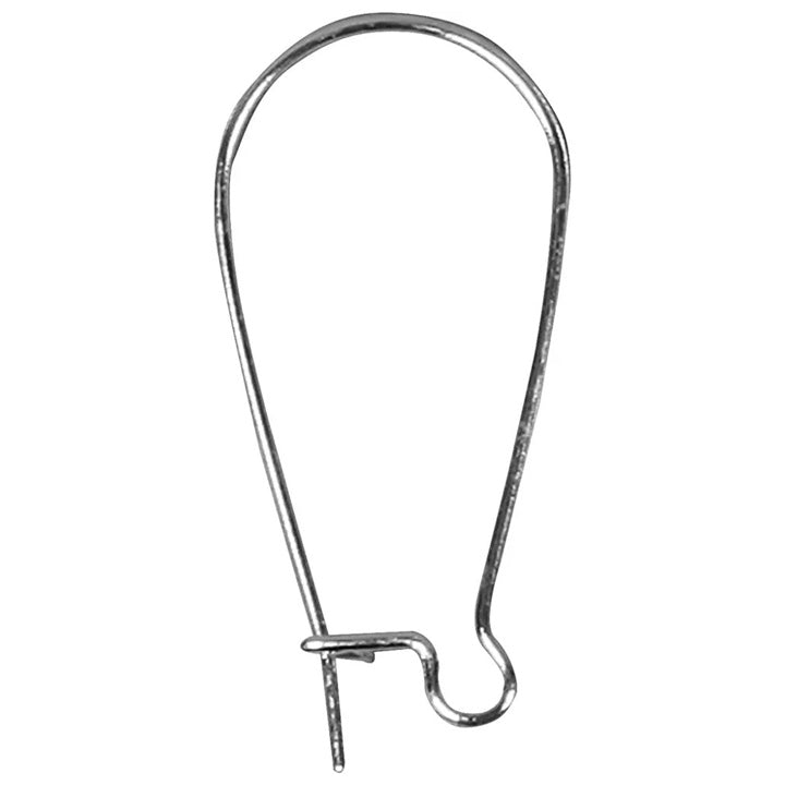 Ganci per orecchini in argento 25 mm, 6 pz.