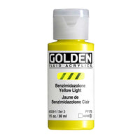 GOLDEN Vernice acrilica fluida 30 ml – Benzimidazolone Yellow Light