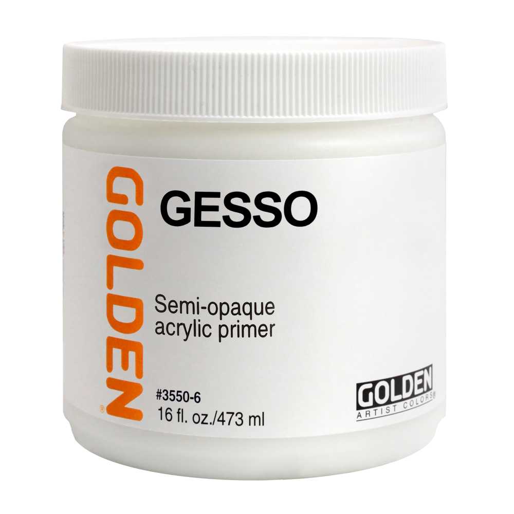 Gesso acrilico bianco per imprimitura GOLDEN Gesso