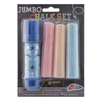 Gesso da marciapiede Jumbo con supporto 3 pz. | Varie tonalità