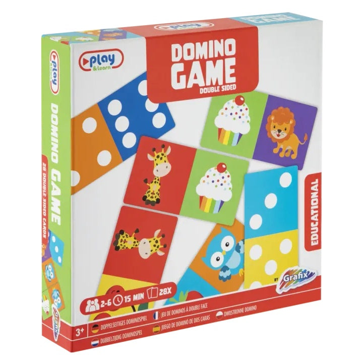 Gioco del domino a doppia faccia - 28 carte educative