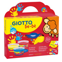 GIOTTO Be-Be set di colori a dita 3 x 150 ml con libretto delle attività