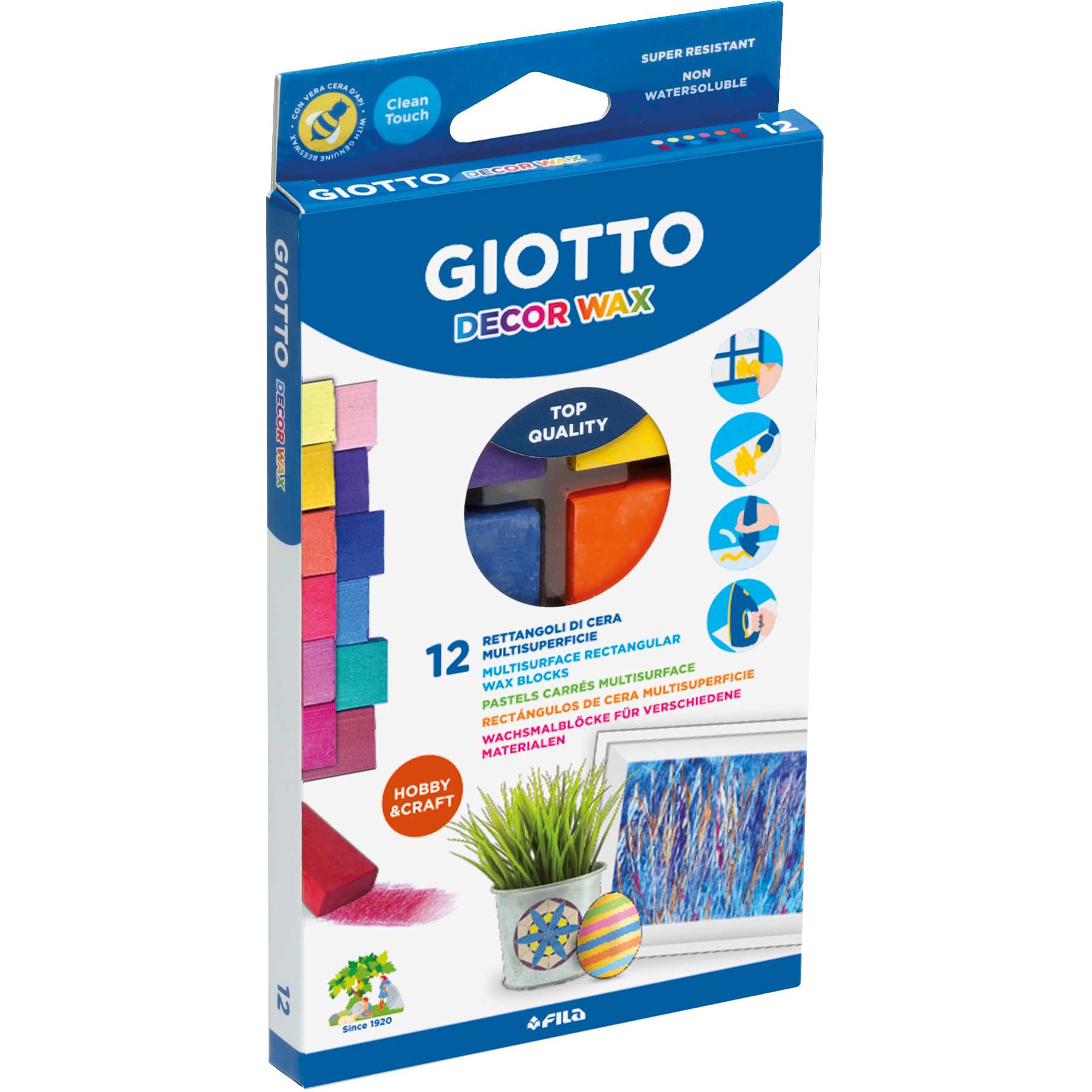 GIOTTO Decor Wax blocchetti di cera multi-superficie 12 pz