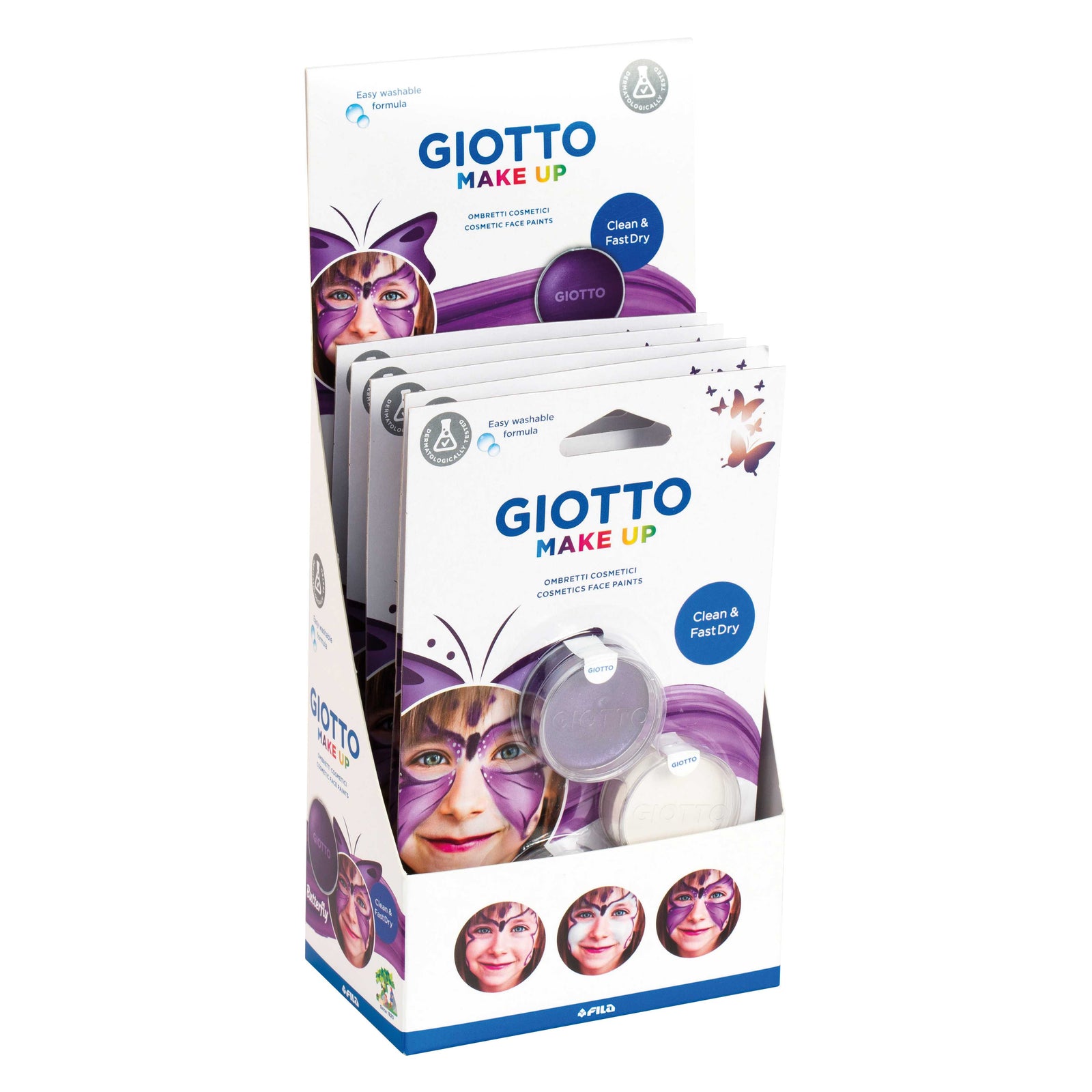 Giotto set di colori per il viso Farfalla 3 x 5 ml