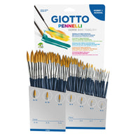 GIOTTO Taklon pennelli per la scuola Serie 500 mix display 84 pz