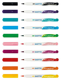 Pennarelli a punta a pennello GIOTTO Turbo Soft Brush - 10 pz