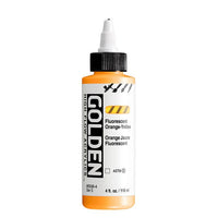 GOLDEN Vernice acrilica fluorescente ad alto flusso 118 ml – 8506 Arancione-Giallo