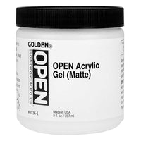 GOLDEN Open Acrylic Gel Matte gel acrilico a essiccazione lenta opaco 237 ml
