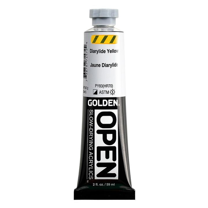 GOLDEN OPEN Vernice acrilica ad asciugatura lenta 59 ml | Varie tonalità
